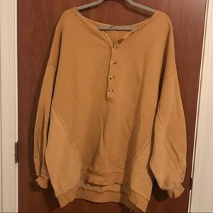 Free People Oversized Boho Sweatshirt